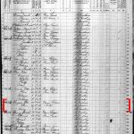 1870 census with Joe Thompson and family