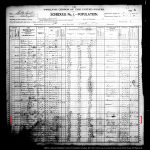 1900 census with Ben Gee and family